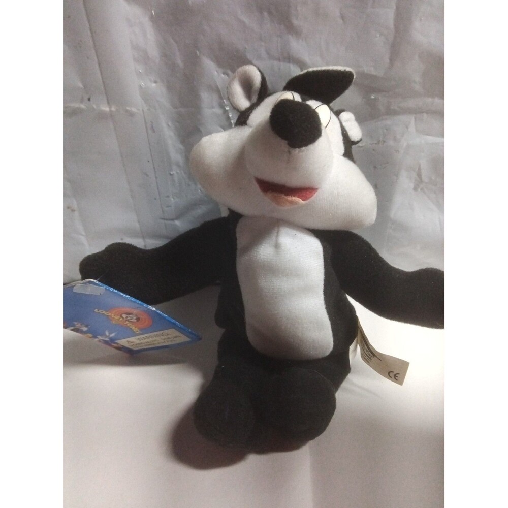 VTG Looney Tunes 1998 Play By Play Ace PePe Le Pew Skunk 7" Plush